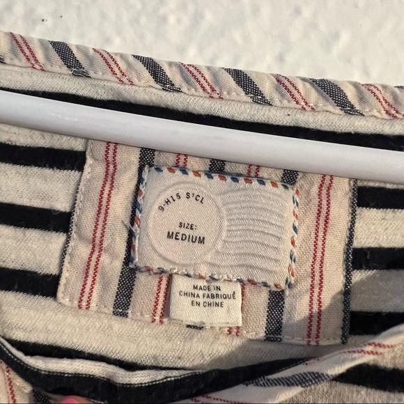 Striped Retro Anthropologie Shirt - Picture 3 of 3